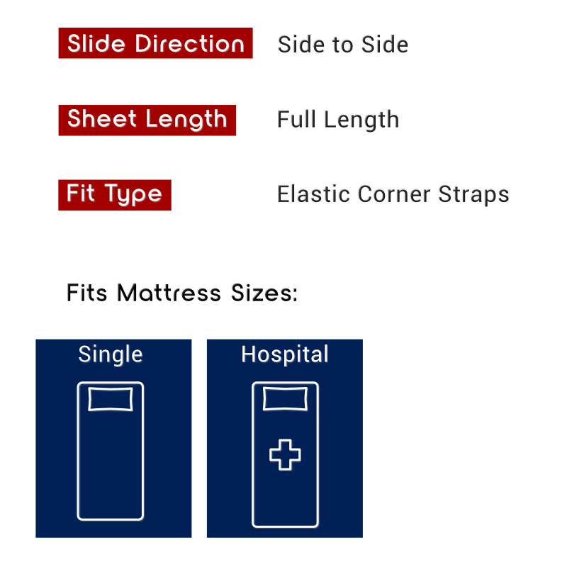 pro4s 2 way satin slide corner fit base sheet for single bed